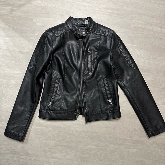 Black leather jacket Levi’s - Picture 3 of 4